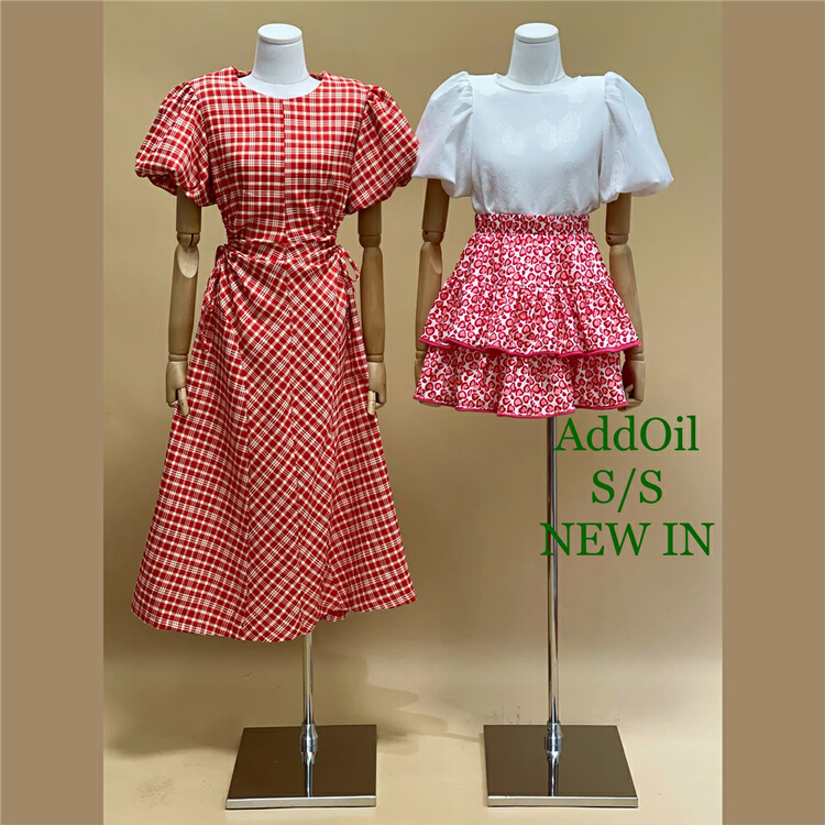 goods in stock! New in early summer! [addoil] Vintage Plaid Dress ys2-5506# zxl