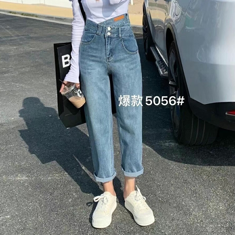 goods in stock! [x2 square] slim and comfortable Korean jeans 5056-1# ll