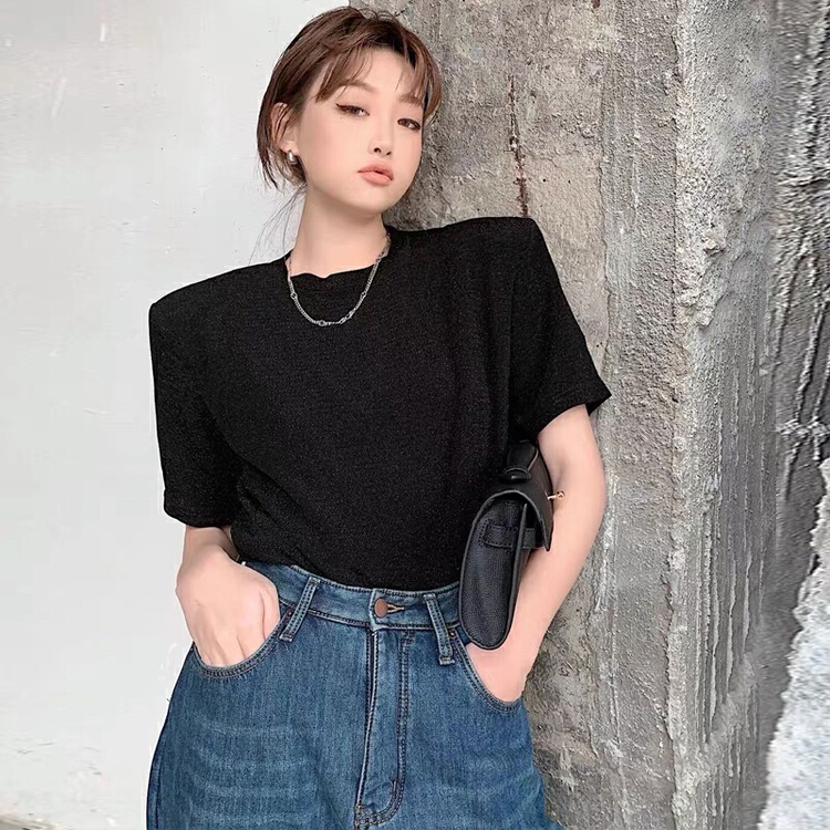 New year in early spring! [RM. HH] simple solid color round neck short sleeve T-shirt 245# ozq