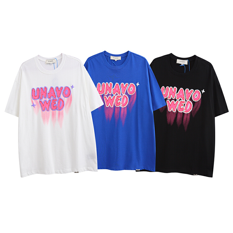 [the unvowed] men's and women's personalized foam printed short sleeve T-shirt 2539# ZZL