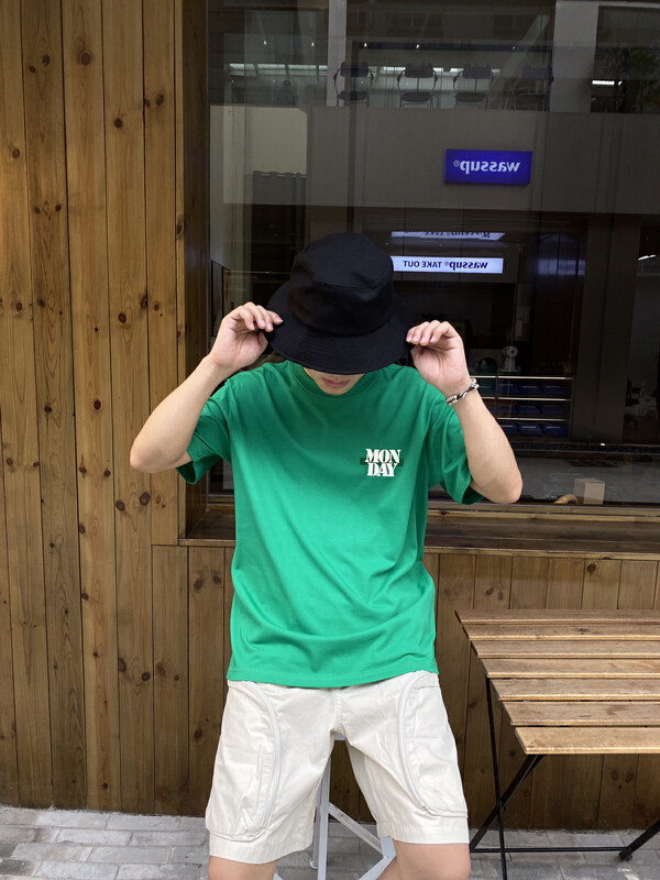 New in early summer! [Han style] casual print comfortable short sleeve T-shirt 739# ZZL