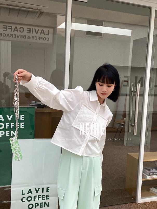 New year in early spring! [neihe] design sense versatile temperament shirt 22016# zxx