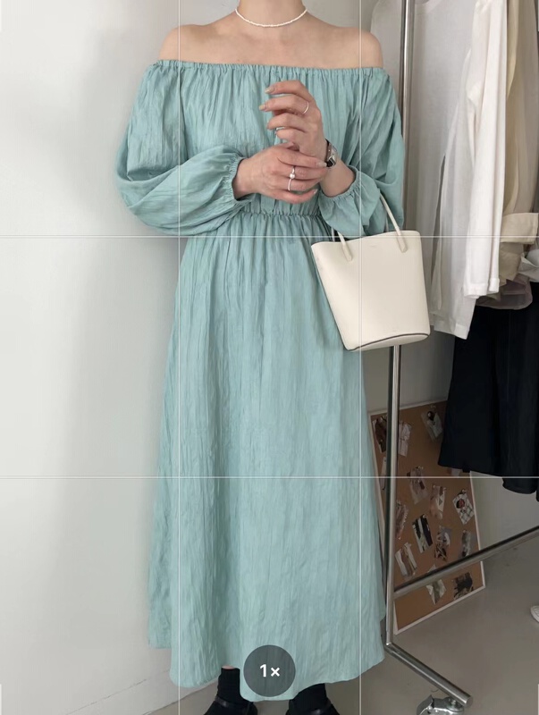 [in mode] Korean waistband one neck dress 6862# cqw