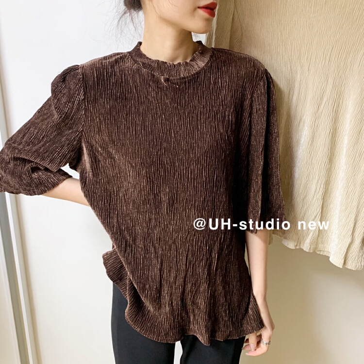 Original price 50.76! New year in early spring! [uh] Korean simple and versatile shirt 7223# hjy