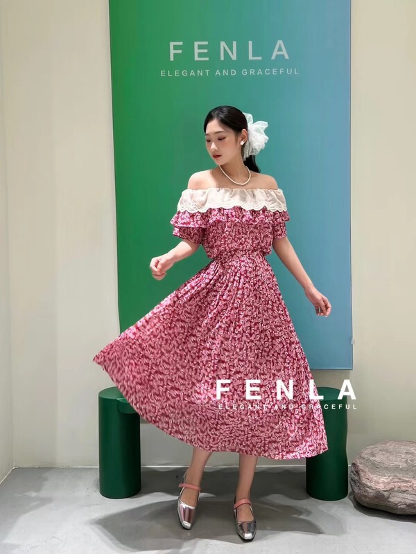 goods in stock! [fenla] floral print slim skirt 5663# XYJ