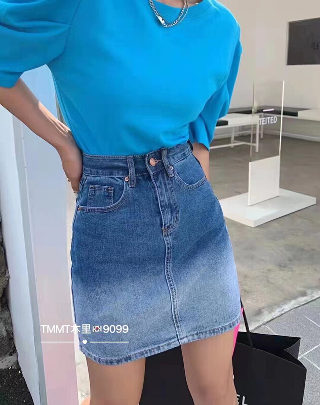 New in early summer! [jiajiatmmt Muli] Korean gradient design slim skirt 9099# L