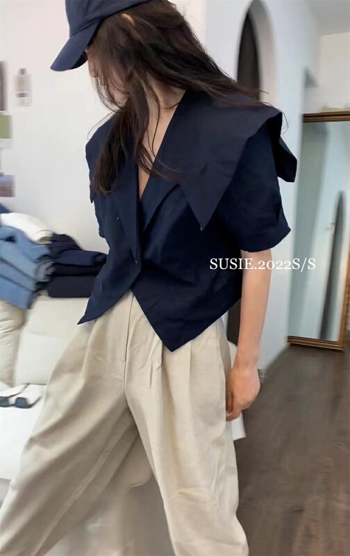 [Susie] Korean style irregular design shirt 8685# XYY