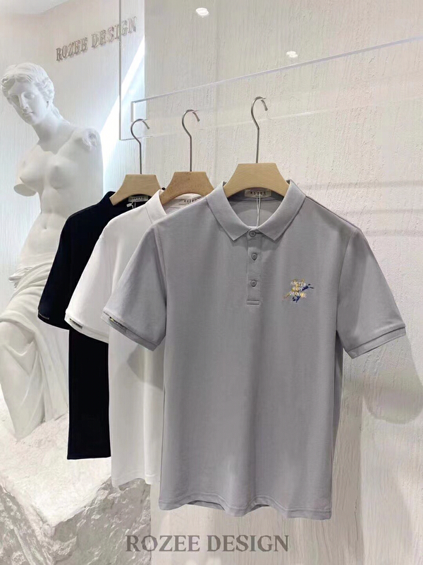 New in early summer! [Ruizhi] embroidered light cooked Pullover polo shirt z916# ZZL