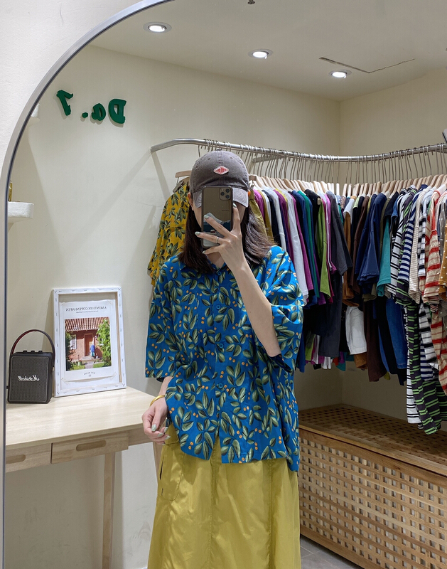 [da. 7] fresh floral short sleeve shirt ys1-2616# LSL