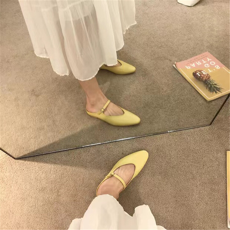 [DS. Gift] French retro fairy low flat heel 5292# LSL