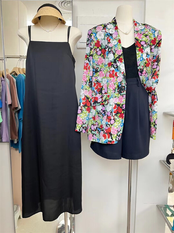 [LAS CELULA] Korean Minimal Temperament Sling Dress 7337# ZXX