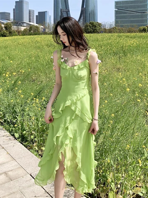 [L.L studio] Korean solid color versatile dress 7672# PCZ