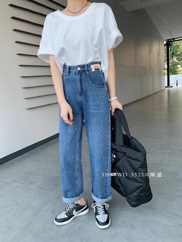 New year in early spring! [x2 square] wide leg comfortable Korean jeans 3525# L
