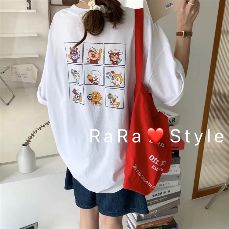 [rara] fashion lazy style retro short sleeve T-shirt 23009# LSL