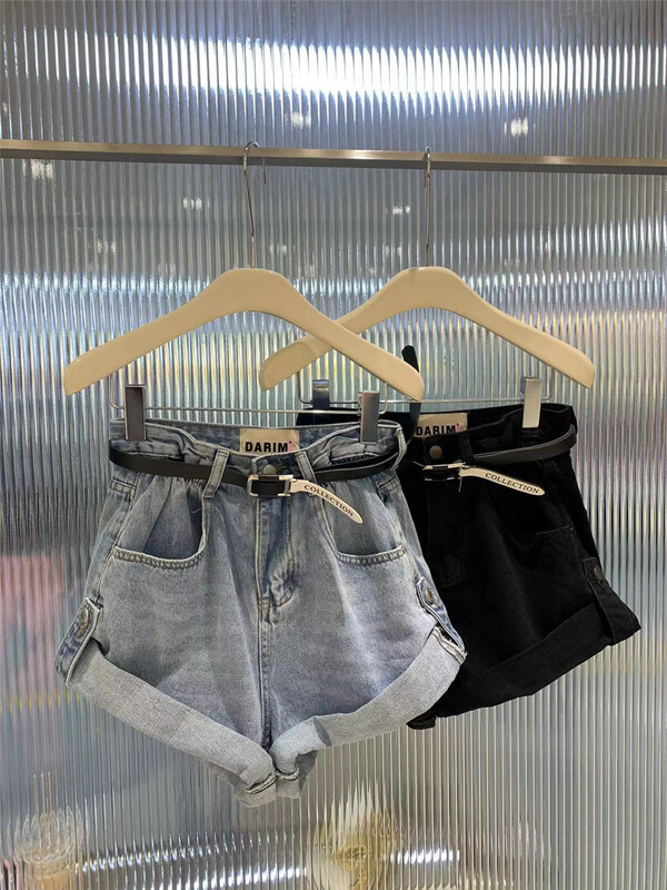 [o not 1] fashionable and slim denim shorts (with belt) w298# LSW