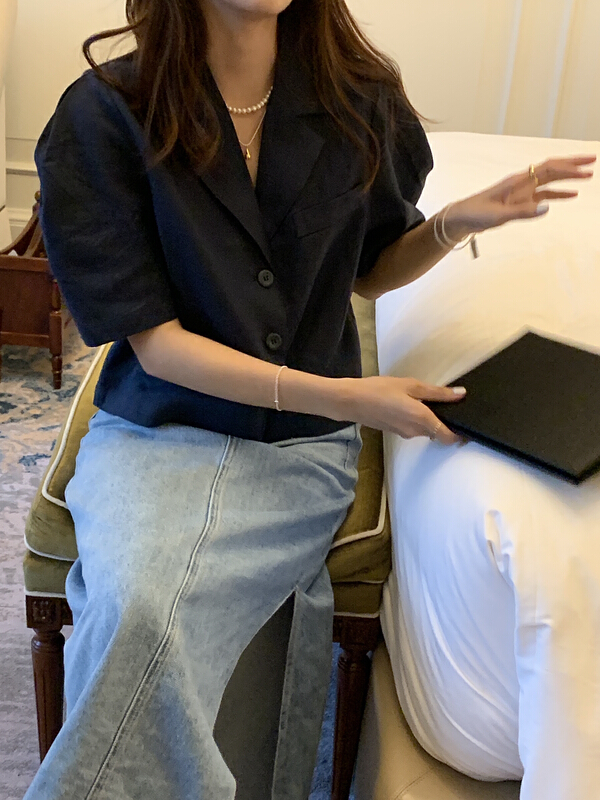goods in stock! [on line] simple and versatile solid color suit a36716# lwy