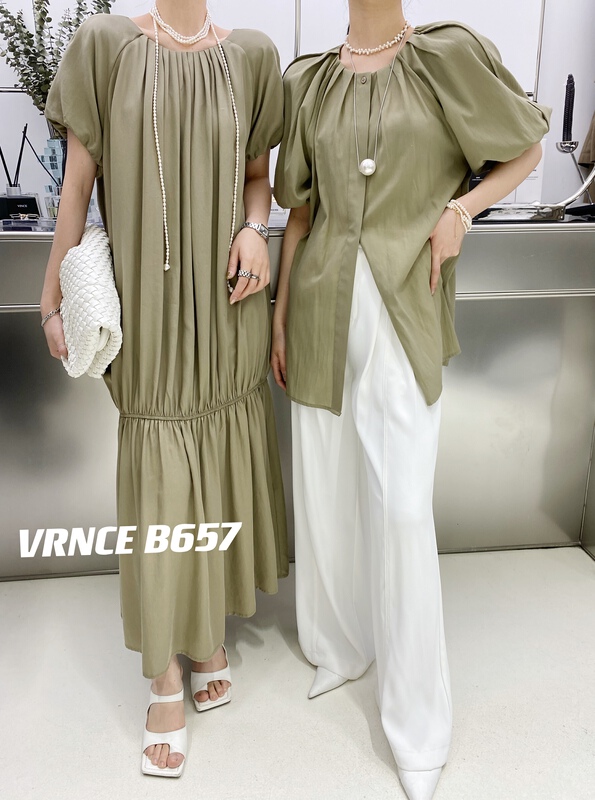 New in early summer! [Vince] senior brand minimalist fishtail dress 5173# XYJ