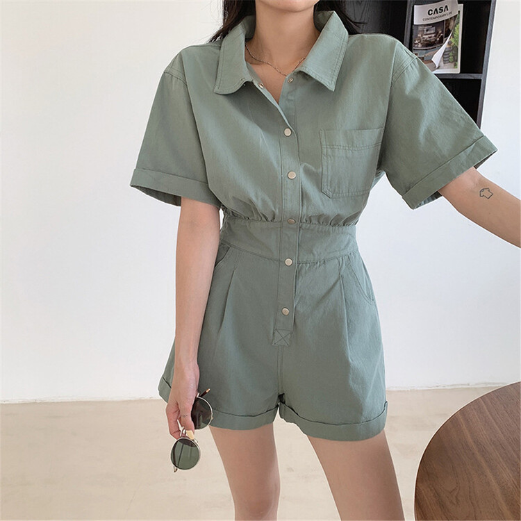 New in early summer! [namil] Korean style simple and comfortable one-piece pants 7191# LSW
