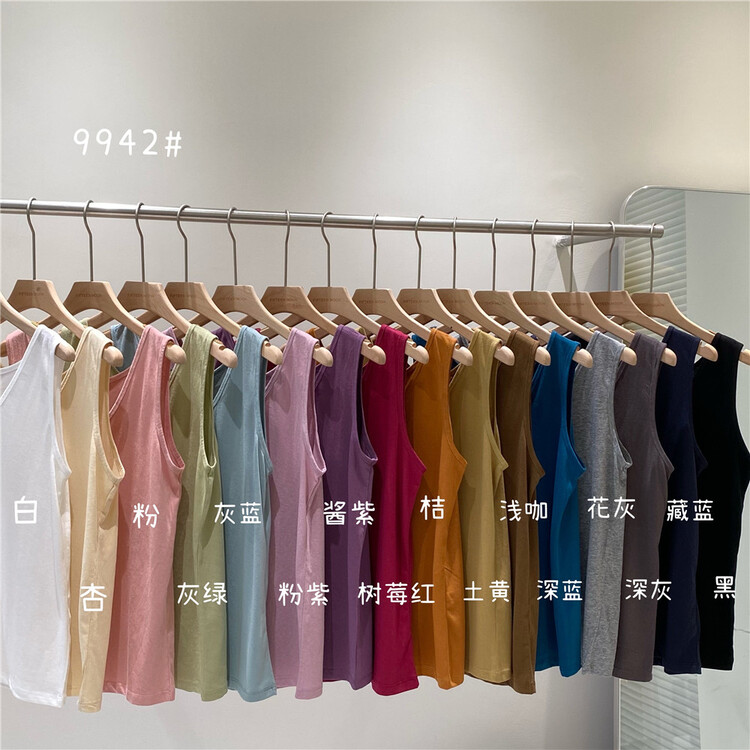 The buyer's personal test is very comfortable! Push! [fifth moon] simple and versatile, fashionable and comfortable vest / suspender 9942# CLS