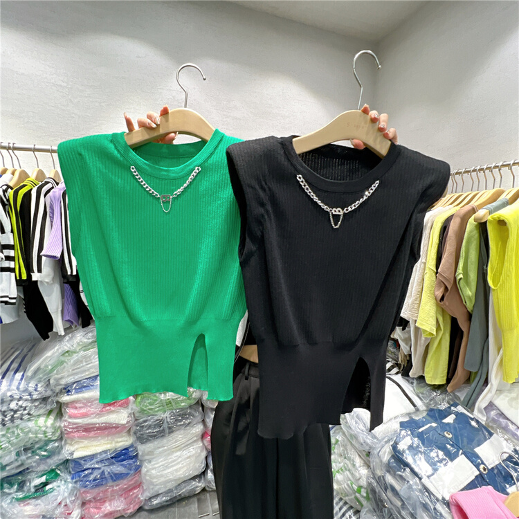New in early summer! [s'seven] shoulder pad versatile slim vest / sling 048# XYJ