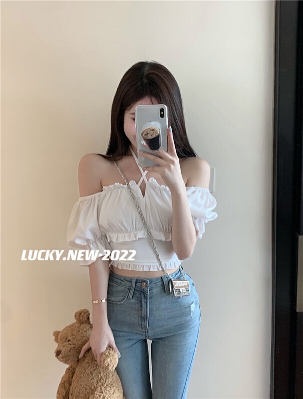 [lucky] high sense, thin and chic blouse 8779# zxx