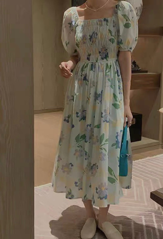 [RS] Korean printed one shoulder dress rs1680# XYY