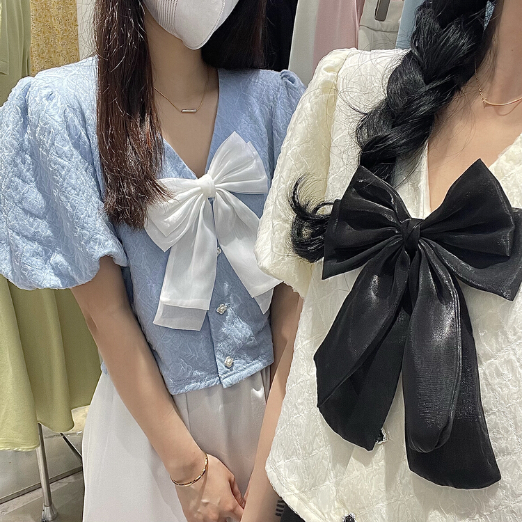 New in early summer! [EI fi you] small fragrance, gentle temperament, small shirt (with bow) 1995# LSL