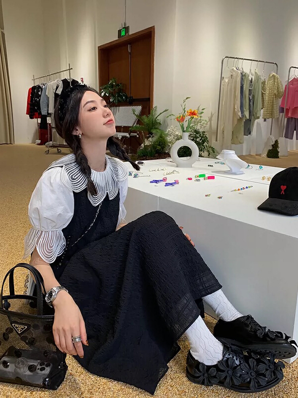 [Sue studio] Korean fashion versatile strap skirt 22283# zjy