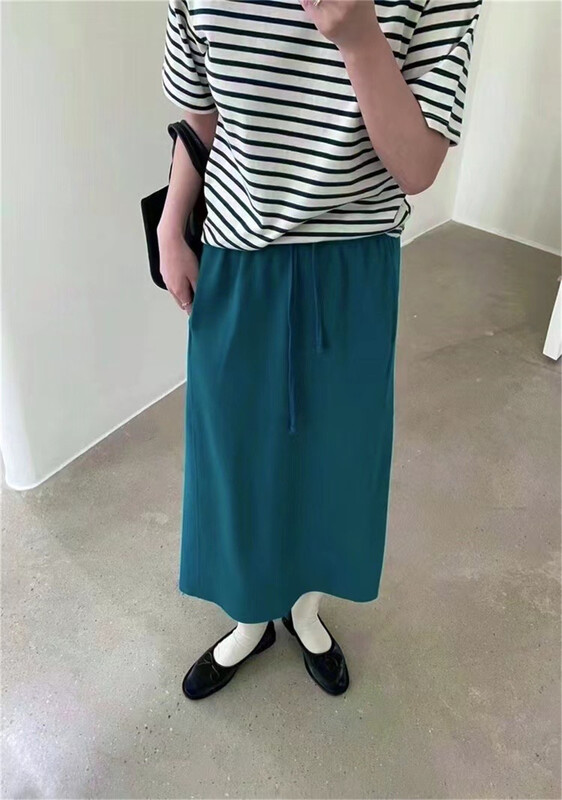 New in early summer! [simnice] casual solid color versatile skirt 2368# cqw