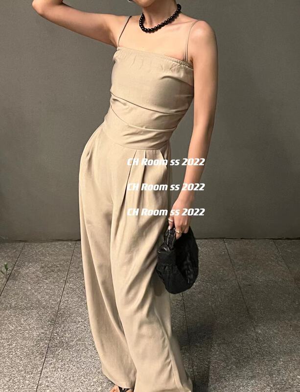[ch room] suspender loose temperament Jumpsuit (only selling Jumpsuit) 8737# ozq