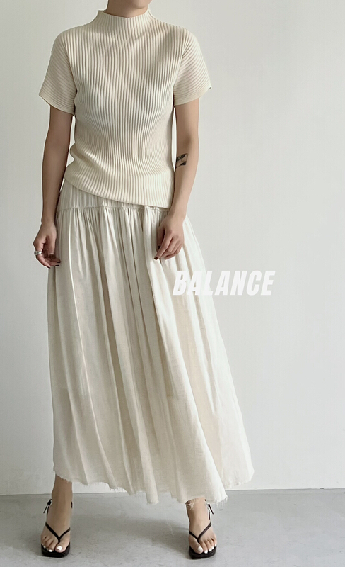 [balance] simple solid color versatile T-shirt 5089# XYJ