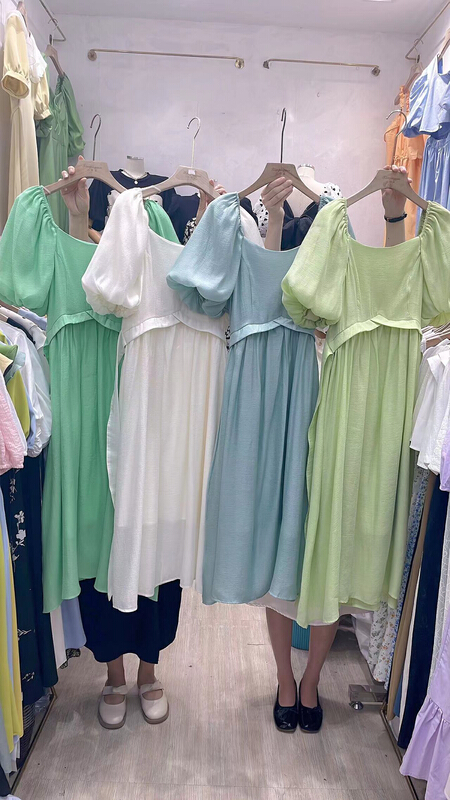 [x.p.g] Korean slim dress (with waist rope) 20960# hjy