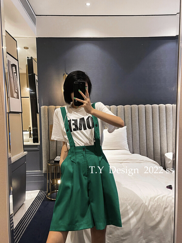 goods in stock! [T.Y tangyuanjia] Korean version of versatile age reducing suit suspenders 2021# ozq