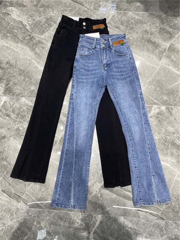 [Camille] Korean style slit design skinny jeans k9172# ZSY