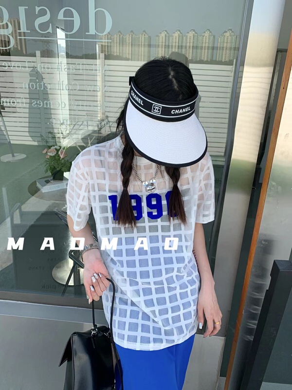 [Maomao] flocked digital loose short sleeve T-shirt 9080# WTT