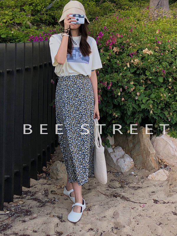 New year in early spring! [bee Street] Korean slim comfortable short sleeve T-shirt 9079# Cl