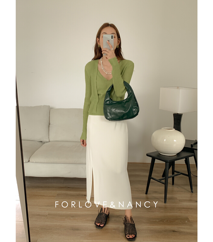 [FN] fashionable and versatile shirt (with detachable vest) lb2mb6323# cqw
