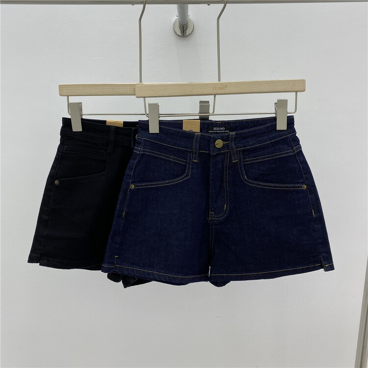 [zuomo Zuo Mo] classic fashion slim and versatile denim shorts 3205# XJ