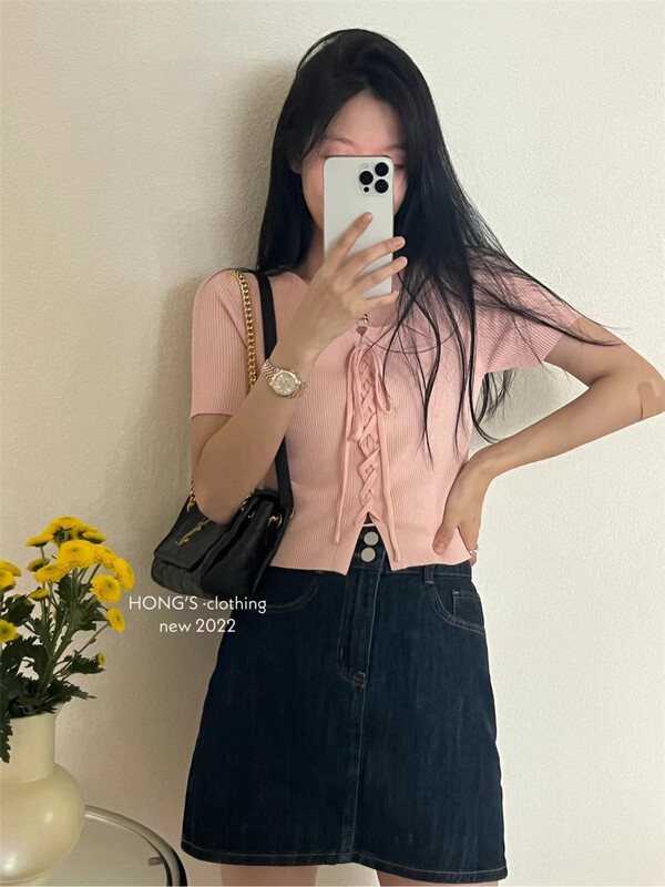 [Hong's] hollow out comfortable Korean style shirt 3072# ll