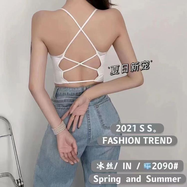 New year in early spring! [KD] ice silk sexy ribbons cross gather beautiful back underwear 139# hjy