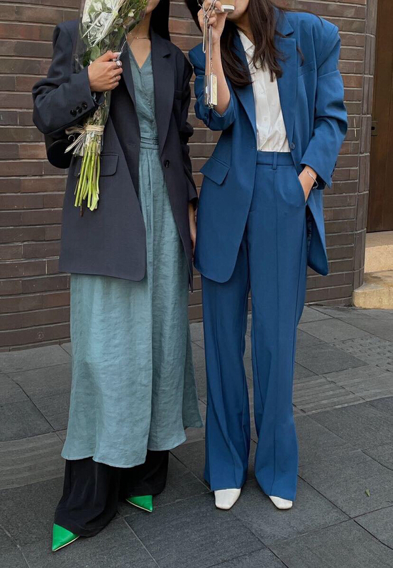[soul] fashion temperament solid color suit at18050211w# CLS