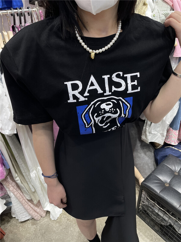 [sister] Cute Dog Print short sleeve T-shirt (only T-shirts) 1102# ozq