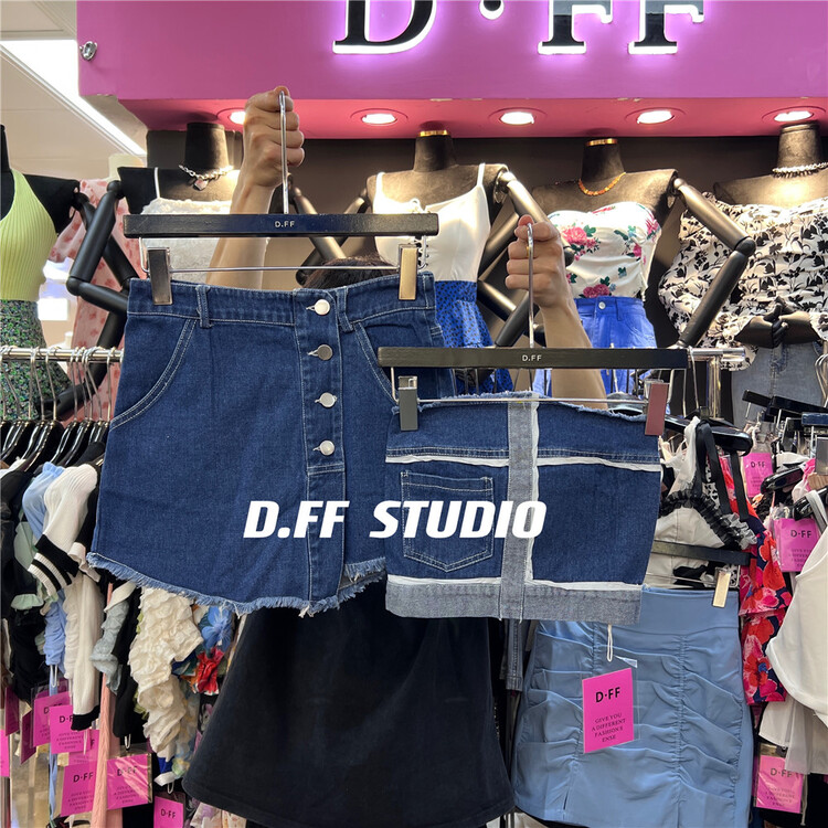 [d.ffstudio] Korean version Strapless + high waist slim skirt suit ys2-1019# WTT
