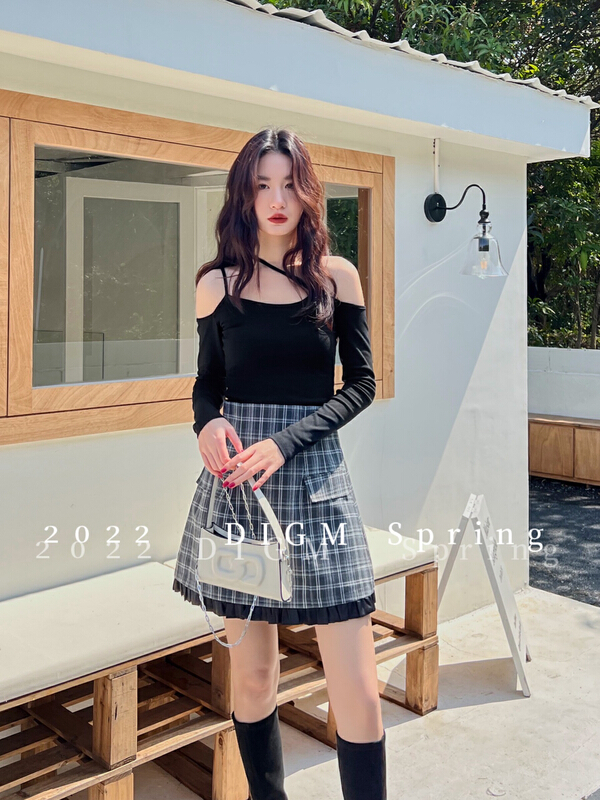 Original price 84.60! New year in early spring! [digm] new high waist slim skirt 3700-1# zxx