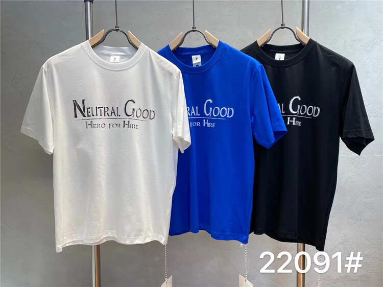 [quick brief] letter printed loose short sleeve T-shirt 22091# ZZL