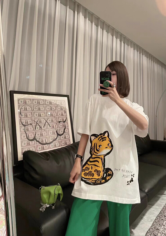[Nancy] niche designer year of the tiger limited short sleeve T-shirt q8988\wpl