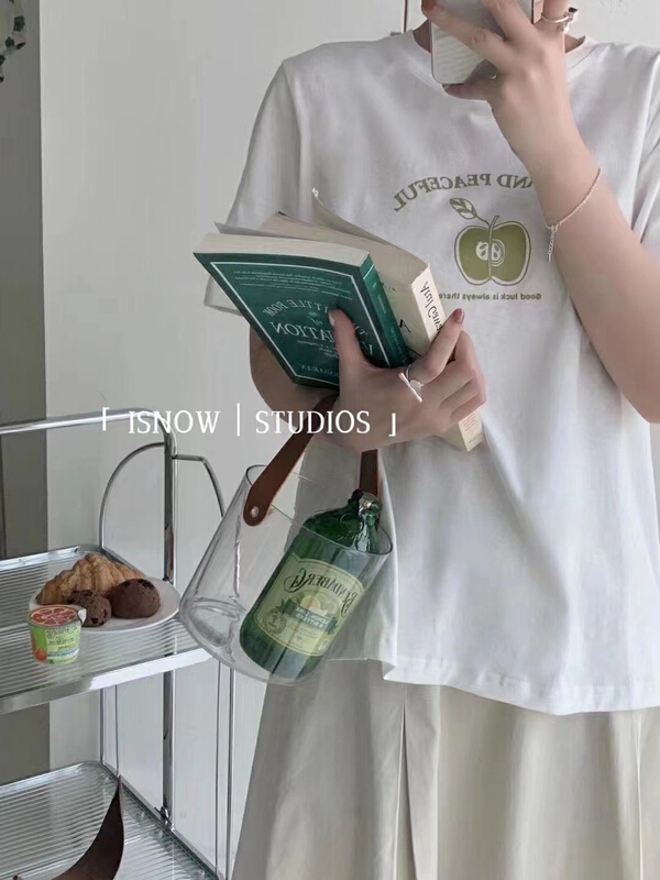 [HH & miss Lai] Korean print short sleeve T-shirt 3390# L