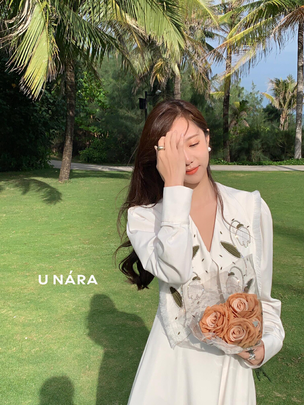 New year in early spring! [u Nara] Lapel Korean style dress 81083# WPL