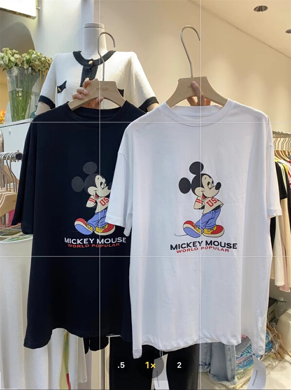 goods in stock! New in early summer! [Hello] Korean cartoon Mickey print short sleeve T-shirt 9533-3# XYY