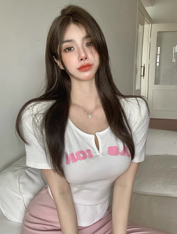 New in early summer! [jun.t] pure sweet spice girl short sweater 5863# PCZ
